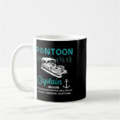 Pontoon Kapitein Definitie Grappige Pontoonboot Bo Koffiemok (Links)