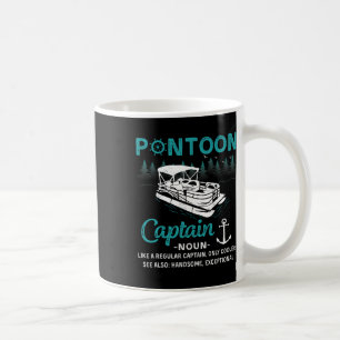 Pontoon Kapitein Definitie Grappige Pontoonboot Bo Koffiemok