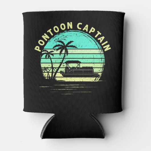  Pontoon Kapitein Funny Pontoon Boat Blikjeskoeler (Voorkant)