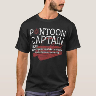 Pontoon Kapitein Grappig Vaart Shirt