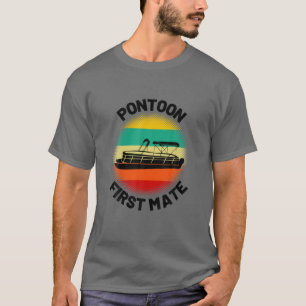 Pontoon Kapitein Retro Pontooning Pontoon F T-shirt