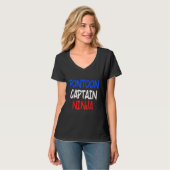 Pontoon Kapitein Sailing Sailboot Sailor 5 T-shirt (Voorkant volledig)