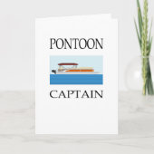 Pontoon Kapitein T-Shirt Kaart (Voorkant)