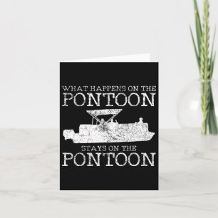 Pontoon Kapitein Varend Cadeau 1 Kaart