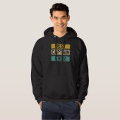 Pontoon kapitein Vinatge Retro Beste kapitein ooit Hoodie (Voorkant volledig)