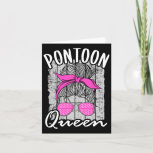 Pontoon Koningin Meren Leven Passende Familie Vaka Kaart