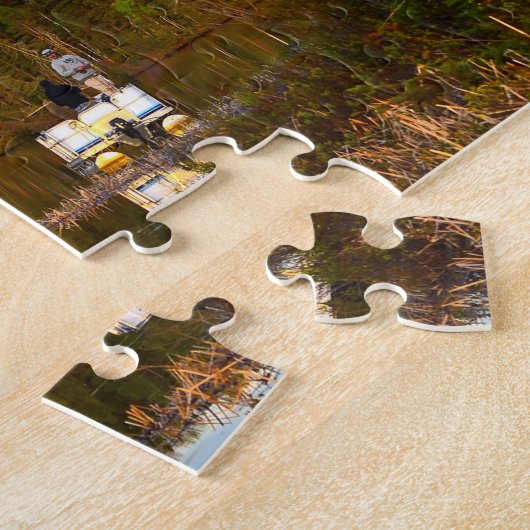 Pontoon Lake Québec. Legpuzzel (Zijkant)