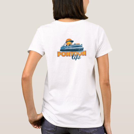 Pontoon leven! t-shirt (Achterkant)