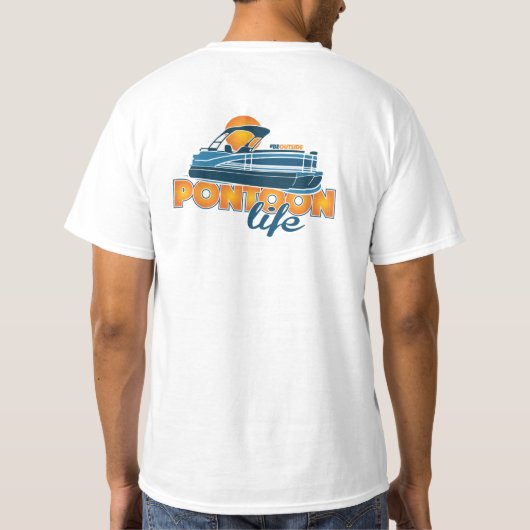 Pontoon leven! t-shirt (Achterkant)