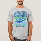 Pontoon Life is beter Ouachita-meer  T-shirt (Voorkant)