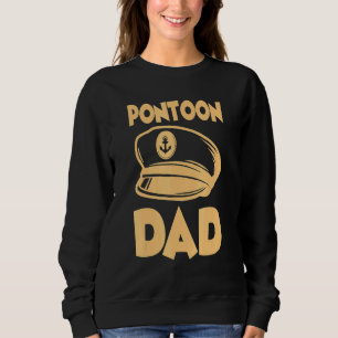 Pontoon Motorboot Party Motorboatin Boat Kapitein Trui