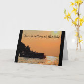 **PONTOON OP DE MACHT** ZELDAG KAART (Gele Bloem)