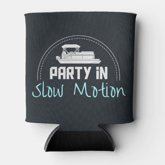 Pontoon Party in slow motion Blikjeskoeler (Voorkant)