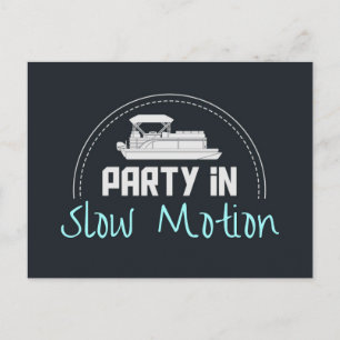 Pontoon Party in slow motion Briefkaart