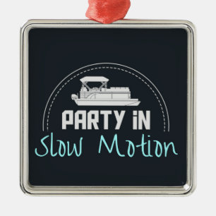 Pontoon Party in slow motion Metalen Ornament