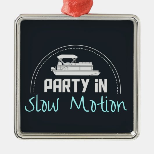 Pontoon Party in slow motion Metalen Ornament (Voorkant)