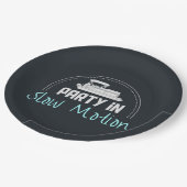 Pontoon Party in slow motion Papieren Bordje (Gekanteld)