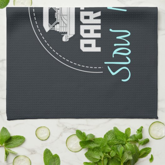 Pontoon Party in slow motion Theedoek (Gevouwen)