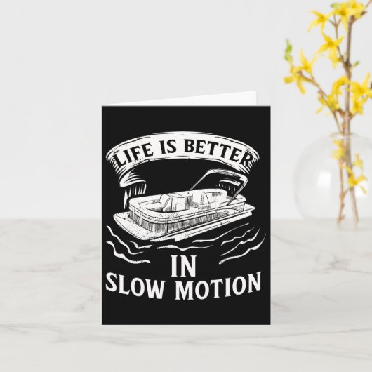 Pontoon Pontoon Toon Pantoon Pontoon Boat Lake Kaart (Gele Bloem)