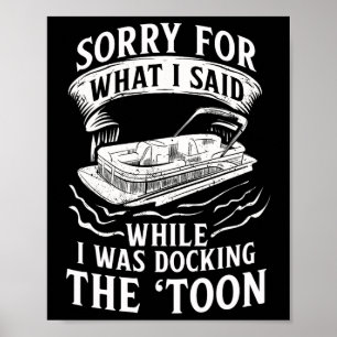 Pontoon Pontoon Toon Pantoon Pontoon Boat Lake Poster