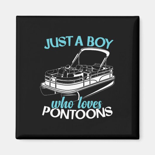 Pontoon Pontooning Boating Kinder Magneet (Voorkant)