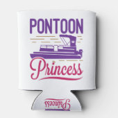 Pontoon Princess Pontooning Motor Boating Blikjeskoeler (Achterkant)