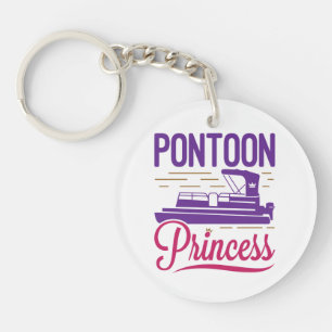 Pontoon Princess Pontooning Motor Boating Sleutelhanger