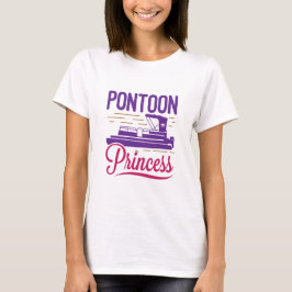 Pontoon Princess Pontooning Motor Boating T-shirt