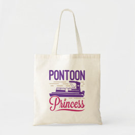 Pontoon Princess Pontooning Motor Boating Tote Bag
