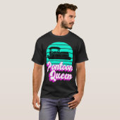 Pontoon Queen Boat Kapitein geeft haar vrouwen T-shirt (Voorkant volledig)