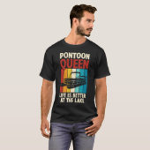 Pontoon Queen Boating T-shirt (Voorkant volledig)