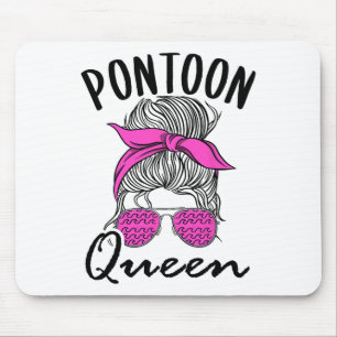 Pontoon Queen Lake Life Messy Bun Vacation Boat Li Muismat