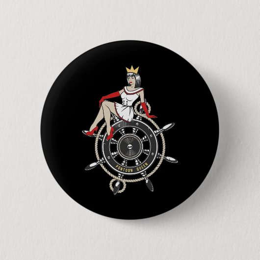 Pontoon Queen Ronde Button 5,7 Cm (Voorkant)