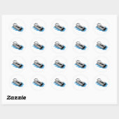 Pontoon Ronde Sticker (Vel)