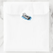 Pontoon Ronde Sticker (Tas)