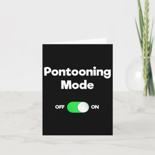 Pontoon-varen is grappig - Pontoon-modus  Kaart (Voorkant)