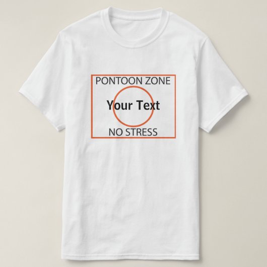 Pontoon Zone No Stress T-shirt aanpassen (Design voorkant)