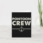 Pontoonbemanning Pontonboot Grappig Kaart (Voorkant)