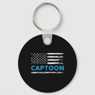 Pontoonboot Captoon Pontoon Captain Varend Sleutelhanger