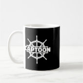 Pontoonboot Kapitein van de Pontoonboot Koffiemok (Links)