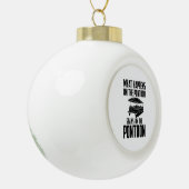 Pontoonboot Keramische Bal Ornament (Links)