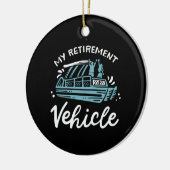 Pontoonboot - Mijn Pensioenvoertuig Keramisch Ornament (Links)