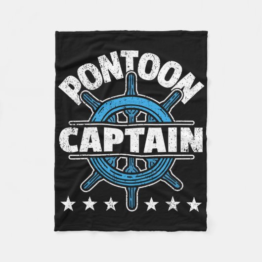 Pontoonboot schipper I Pontonbootkapitein Fleece Deken (Voorkant)