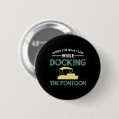 Pontoonbootkapitein varen ronde button 5,7 cm (Voorkant /achterkant)