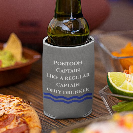 Pontoonkapitein als een gewone kapitein blikjeskoeler
