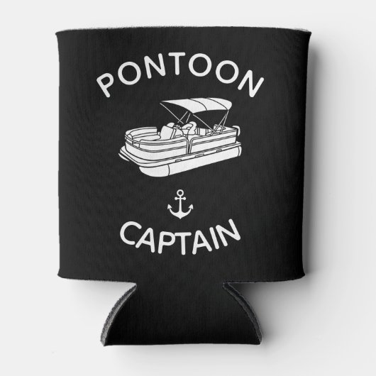Pontoonkapitein - Blikkoeler - Grappig bootcadeau Blikjeskoeler (Voorkant)