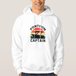 Pontoonkapitein Vintage grappige geliefden Hoodie