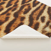 Pontpeltexturen van luipaarden. Dierlijke druk Sherpa Deken (3/4)