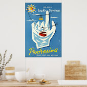 Pontresina, Engadin, Zwitserland, reisposter Poster (Keuken)