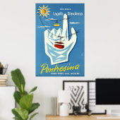 Pontresina, Engadin, Zwitserland, reisposter Poster (Thuiskantoor)